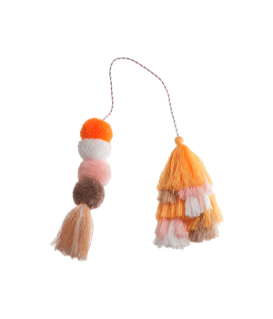 Bogg Bag Bauble - Creamsicle Double Tassel