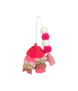 Bogg Bag Bauble - Straw Market Double Tassel