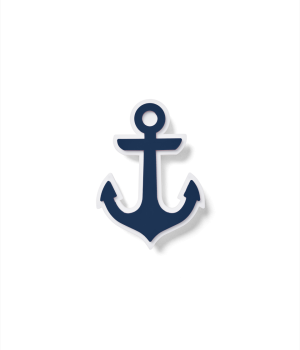 Bogg Bit - Navy Anchor