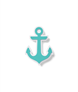 Bogg Bit - Turquoise Anchor
